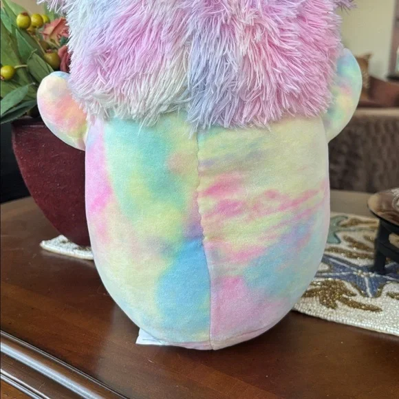 Brand New Squishmallows HugMees Christmas Zozo Pastel Rainbow Plush Snowflake